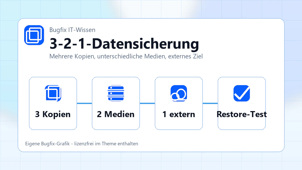3-2-1-Datensicherung: einfache Regel, großer Nutzen