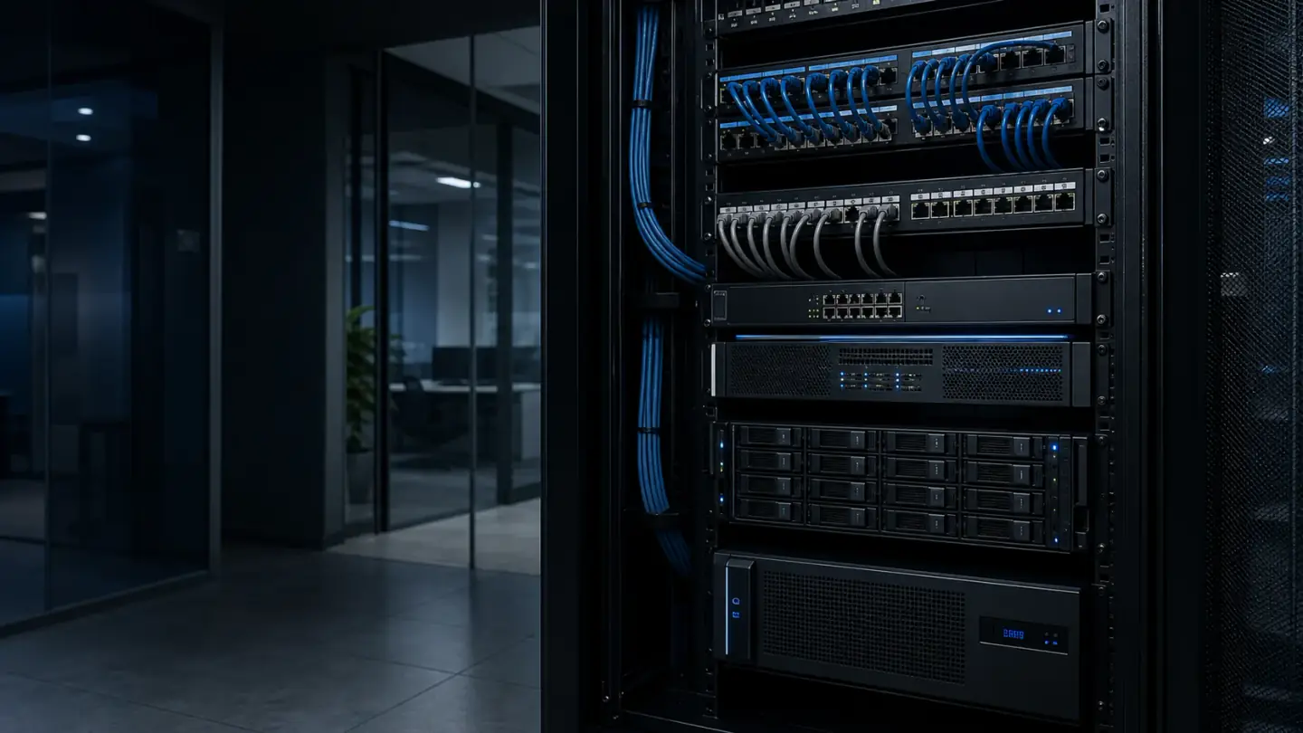 Professionelle Netzwerk- und Servertechnik für betreute Unternehmens-IT